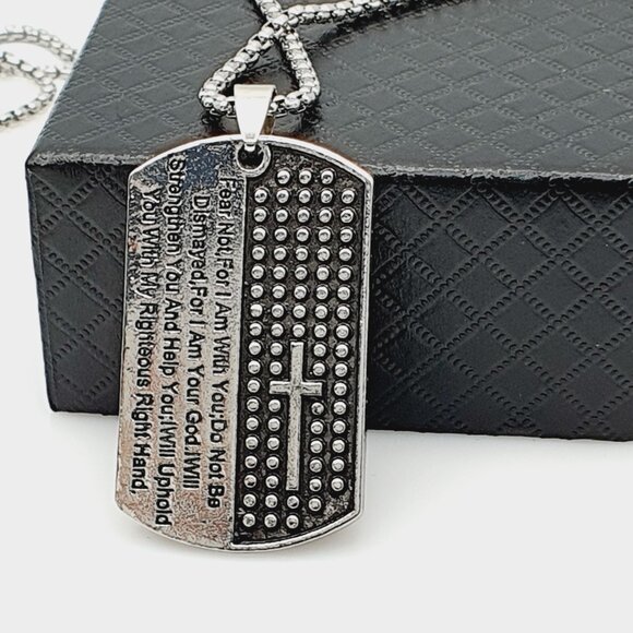 ❤️Soldiers famous Egypt Scripture Necklace, N90201P131 - Picture 3 of 10